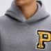 Pittsburgh Steelers Fanatics Athletic Heather Gray IconicFleece Letterman Hoodie