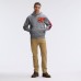 San Francisco 49ers Fanatics Athletic Heather Gray IconicFleece Letterman Hoodie