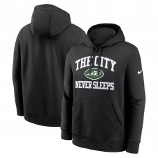 New York Jets Nike Black The City Never Sleeps Club Fleece Hoodie New York Jets Nike Black The City Never Sleeps Club Fleece Hoodie