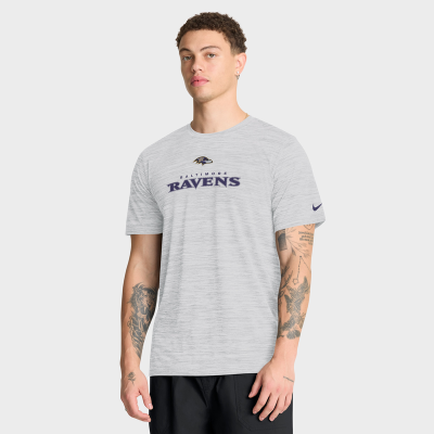 Футболка Baltimore Ravens Nike Ash Velocity Endurance Run Dri-FIT