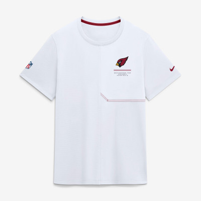 Arizona Cardinals Nike White Sideline UV Dri-FIT Coaches Shirt
