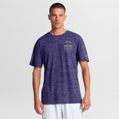 Футболка Baltimore Ravens Nike Purple Sideline Double Covered Dri-FIT Velocity