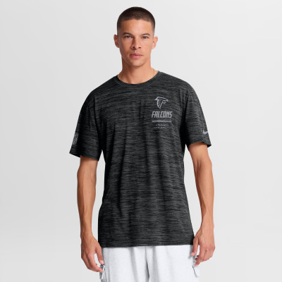 Футболка Atlanta Falcons Nike Black Sideline Double Covered Dri-FIT Velocity