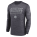 Футболка с длинным рукавом Pittsburgh Steelers Nike Black Sideline Offensive Transition Velocity Dri-FIT