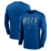 Футболка с длинным рукавом Buffalo Bills Nike Royal Sideline Offensive Transition Velocity Dri-FIT