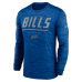 Футболка с длинным рукавом Buffalo Bills Nike Royal Sideline Offensive Transition Velocity Dri-FIT