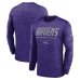 Футболка с длинным рукавом Baltimore Ravens Nike Purple Sideline Offensive Transition Velocity Dri-FIT