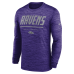 Футболка с длинным рукавом Baltimore Ravens Nike Purple Sideline Offensive Transition Velocity Dri-FIT