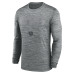 Футболка с длинным рукавом Chicago Bears Nike Gray Sideline Offensive Transition Velocity Dri-FIT