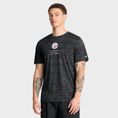 Футболка Pittsburgh Steelers Nike Black Velocity Ball Carrier Dri-FIT
