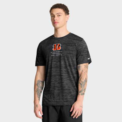 Футболка Cincinnati Bengals Nike Black Velocity Ball Carrier Dri-FIT