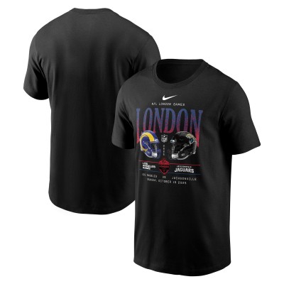 Los Angeles Rams vs. Jacksonville Jaguars Nike International Games London 2025 T-Shirt - Black
