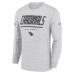 Футболка с длинным рукавом Arizona Cardinals Nike White Sideline Offensive Transition Velocity Dri-FIT