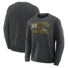 Свитшот Baltimore Ravens Fanatics Black Halftime Lead Relaxed Heavyweight French Terry Свитшот Baltimore Ravens Fanatics Black Halftime Lead Relaxed Heavyweight French Terry