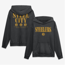 Толстовка Pittsburgh Steelers Fanatics Black Relaxed Intense Rivalry French Terry