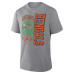 Футболка Cincinnati Bengals Fanatics Heather Gray Tribute Direct Handoff Tri-Blend