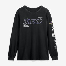 Футболка с длинным рукавом Baltimore Ravens Fanatics Black Checkdown Pass
