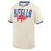 Buffalo Bills Fanatics Cream Time Honored Tradition Ringer Fashion Top