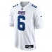 New York Giants Jaxson Dart Nike Tundra White Fashion Game Jersey