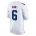 New York Giants Jaxson Dart Nike Tundra White Fashion Game Jersey