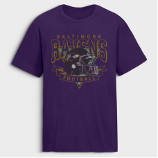 Футболка Baltimore Ravens Fanatics Purple Old Fashion Rushing Legacy Cotton Футболка Baltimore Ravens Fanatics Purple Old Fashion Rushing Legacy Cotton
