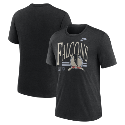 Футболка Atlanta Falcons Nike Heather Black Rewind Tri-Blend
