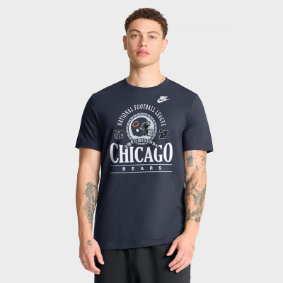 Футболка Chicago Bears Nike Navy Rewind Team Spirit Essential Cotton