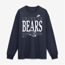 Футболка Chicago Bears Nike Navy Red Zone Long Sleeve Max90 Футболка Chicago Bears Nike Navy Red Zone Long Sleeve Max90