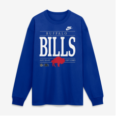 Футболка Buffalo Bills Nike Royal Red Zone Long Sleeve Max90 Футболка Buffalo Bills Nike Royal Red Zone Long Sleeve Max90