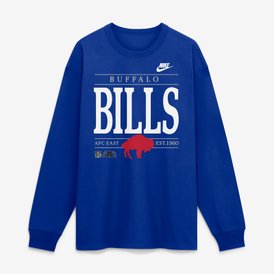 Футболка Buffalo Bills Nike Royal Red Zone Long Sleeve Max90