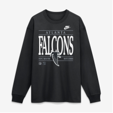 Футболка Atlanta Falcons Nike Black Red Zone Long Sleeve Max90