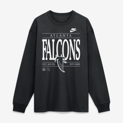 Футболка Atlanta Falcons Nike Black Red Zone Long Sleeve Max90
