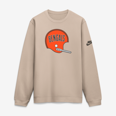 Свитшот Cincinnati Bengals Nike Sand I-Formation Rewind Club Crew