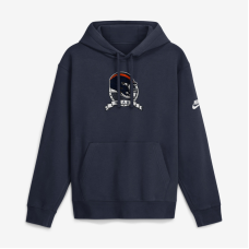 Толстовка Chicago Bears Nike Navy Short Pass Rewind Club Fleece