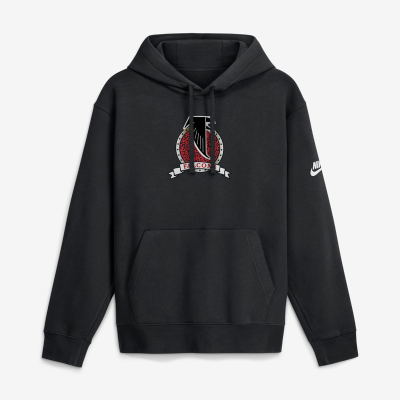 Толстовка Atlanta Falcons Nike Black Short Pass Rewind Club Fleece