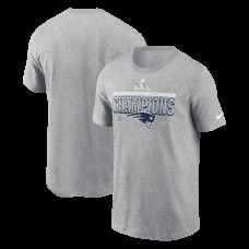 New England Patriots Nike Heather Gray 2025 AFC Champions Locker Room Trophy Collection Tall T-Shirt