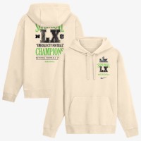Seattle Seahawks Nike Natural Super Bowl LX Champions Long Ball Club Fleece Hoodie