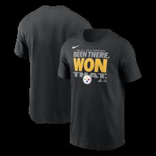 Pittsburgh Steelers Nike Black 2025 AFC North Division Champions Locker Room Trophy Collection T-Shirt Pittsburgh Steelers Nike Black 2025 AFC North Division Champions Locker Room Trophy Collection T-Shirt
