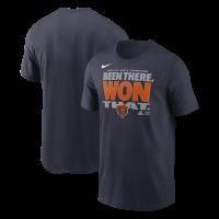 Chicago Bears Nike Navy 2025 NFC North Division Champions Locker Room Trophy Collection T-Shirt