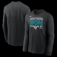 Jacksonville Jaguars Nike Black 2025 AFC South Division Champions Locker Room Trophy Collection Long Sleeve T-Shirt