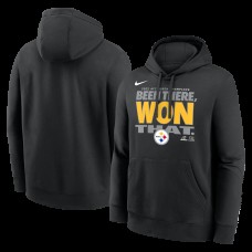 Pittsburgh Steelers Nike Black 2025 AFC North Division Champions Locker Room Trophy Collection Hoodie