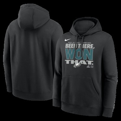 Philadelphia Eagles Nike Black 2025 NFC East Division Champions Locker Room Trophy Collection Hoodie