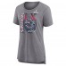 Женская New England Patriots Fanatics Heather Gray Super Bowl LX Retro Tri-Blend T-Shirt