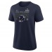 Женская Seattle Seahawks Nike College Navy 2025 NFC Champions Helmet T-Shirt