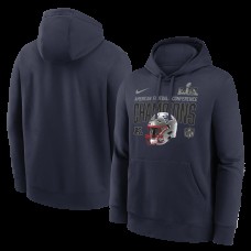 New England Patriots Nike Navy 2025 AFC Champions Glory Shield Hoodie New England Patriots Nike Navy 2025 AFC Champions Glory Shield Hoodie