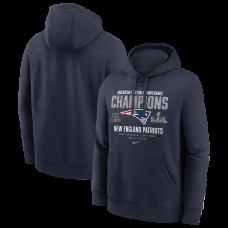 New England Patriots Nike Navy 2025 AFC Champions Team Nation Hoodie New England Patriots Nike Navy 2025 AFC Champions Team Nation Hoodie