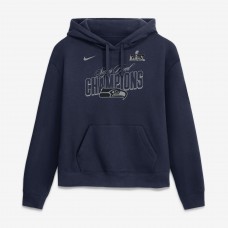 Женская Seattle Seahawks Nike College Navy Super Bowl LX Champions Epic Showdown Hoodie