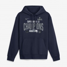 Seattle Seahawks Nike College Navy Super Bowl LX Champions Going Yard Fleece Hoodie