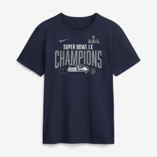 Seattle Seahawks Nike College Navy Super Bowl LX Champions Going Yard T-Shirt