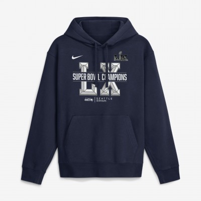 Seattle Seahawks Nike College Navy Super Bowl LX Champions Sacrifice Hoodie